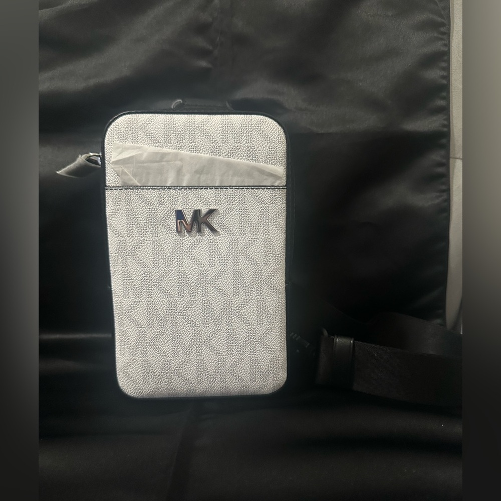 Michael Kors Black and White Belt Bag
